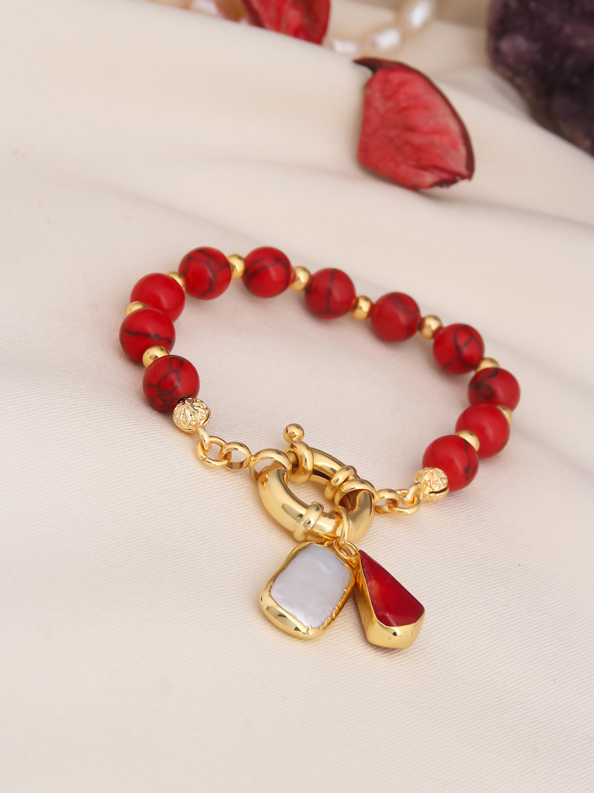 Coral & Pearl Bracelets