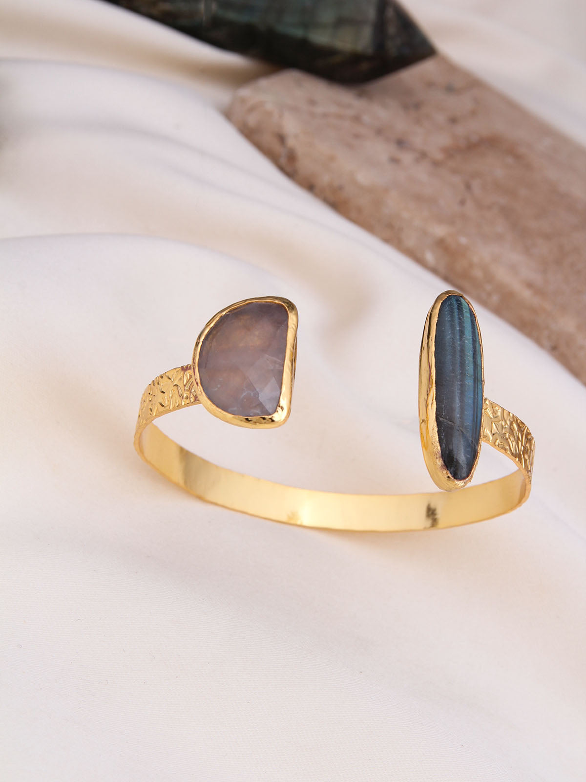 Labradorite & Pink Bracelet