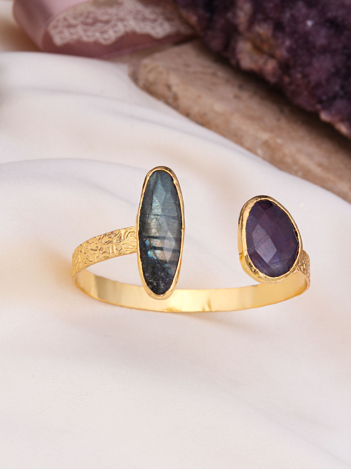 Amethyst & Labradorite Bracelet