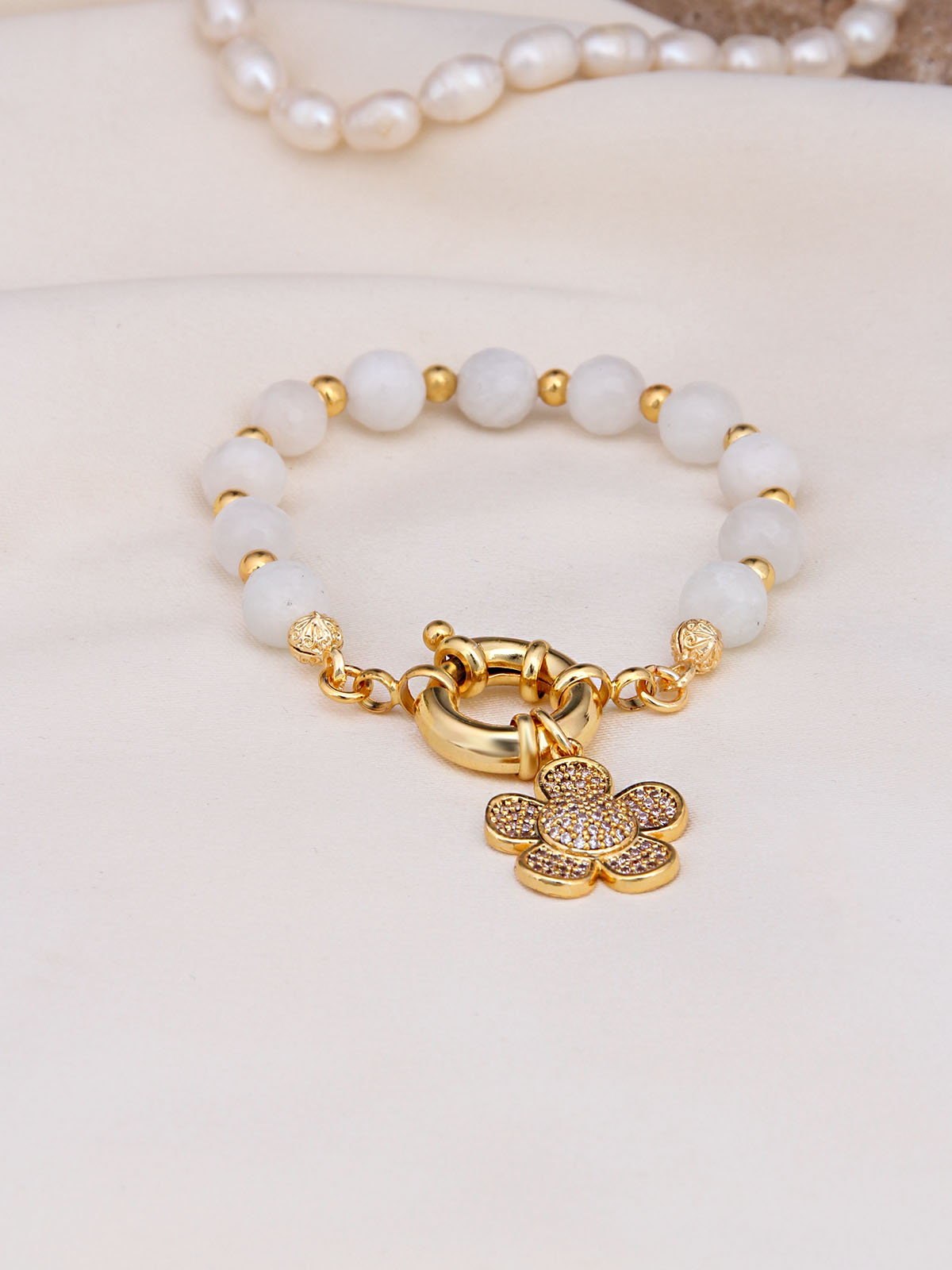 Moonstone & Zircon Bracelets