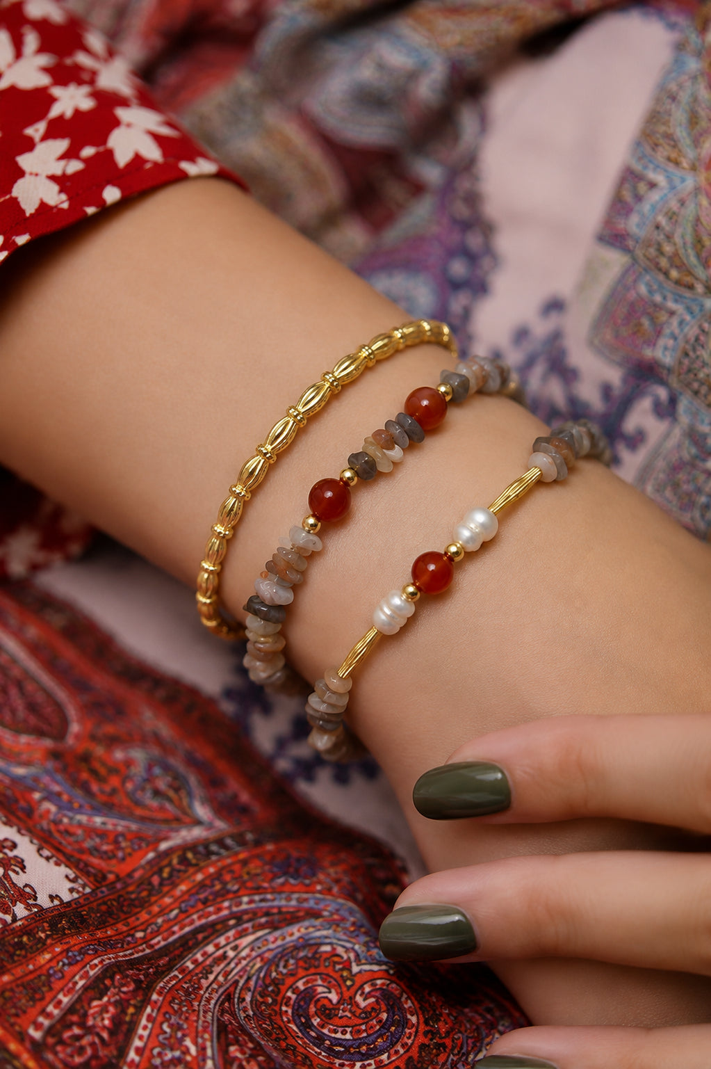 Agathe & Sun Stone Bracelet