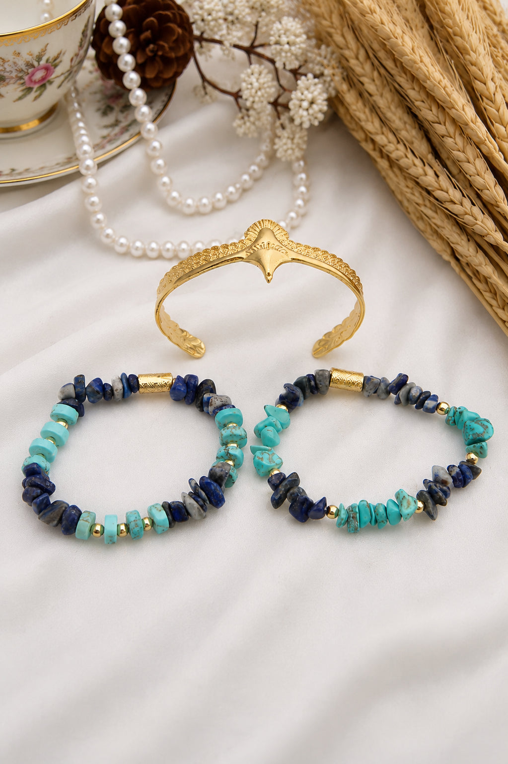 Turquoise & Lapis Bracelet