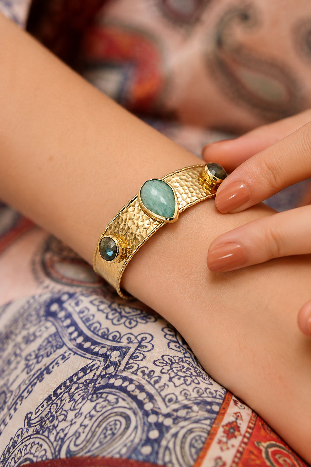 Amazonite & Labradorite Bracelet