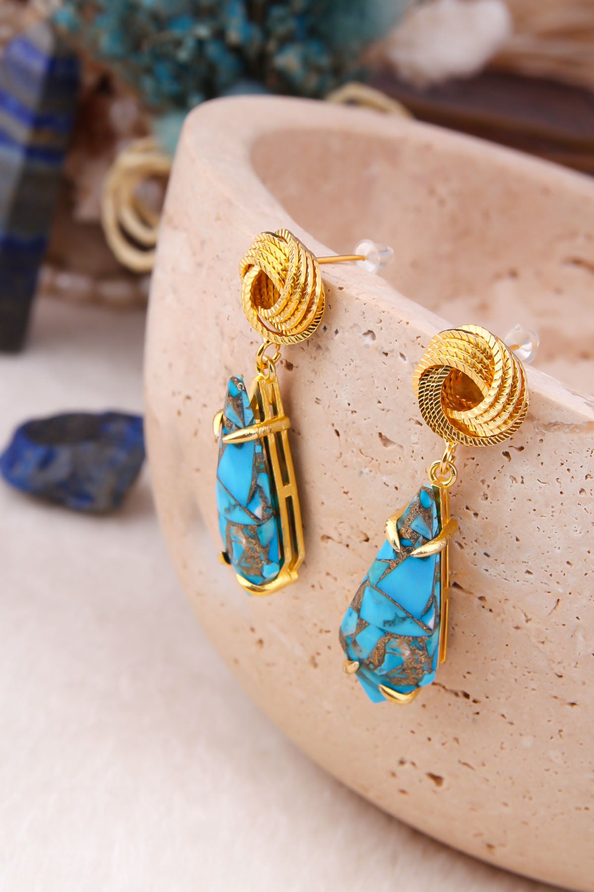 Turquoise Boucles d'oreilles