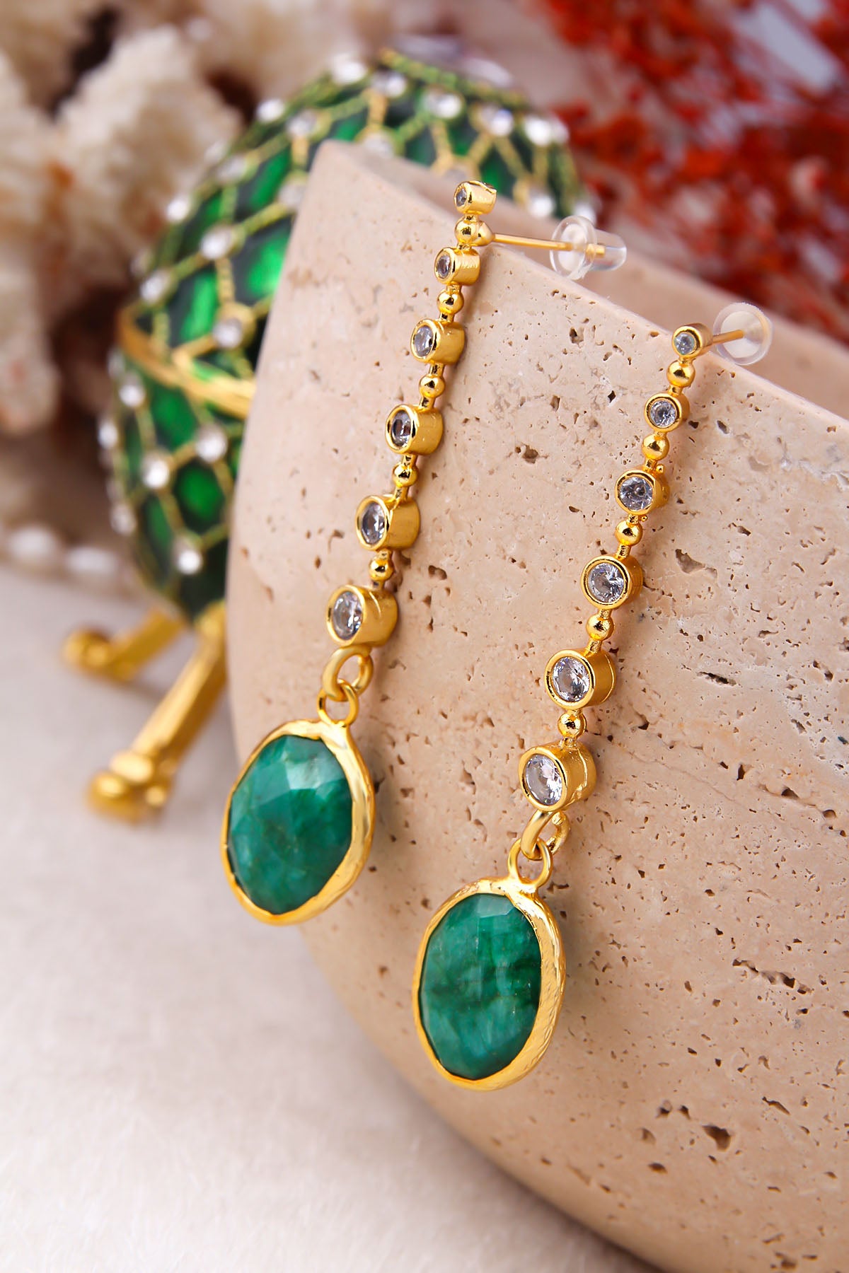 Agate Boucles d'oreilles