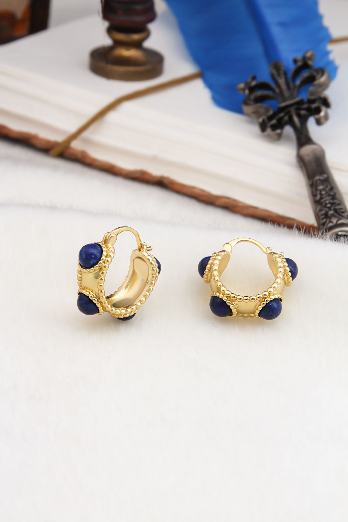 Lapis Earring