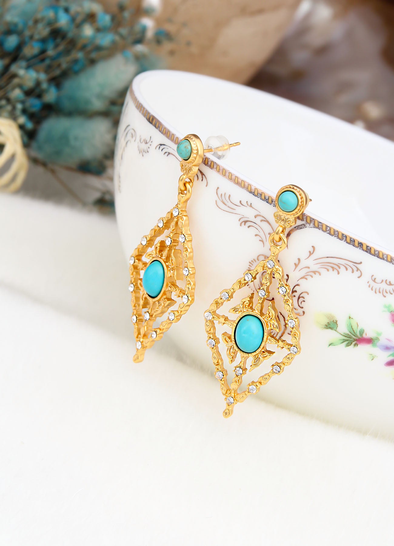 Turquoise Boucles d'oreilles