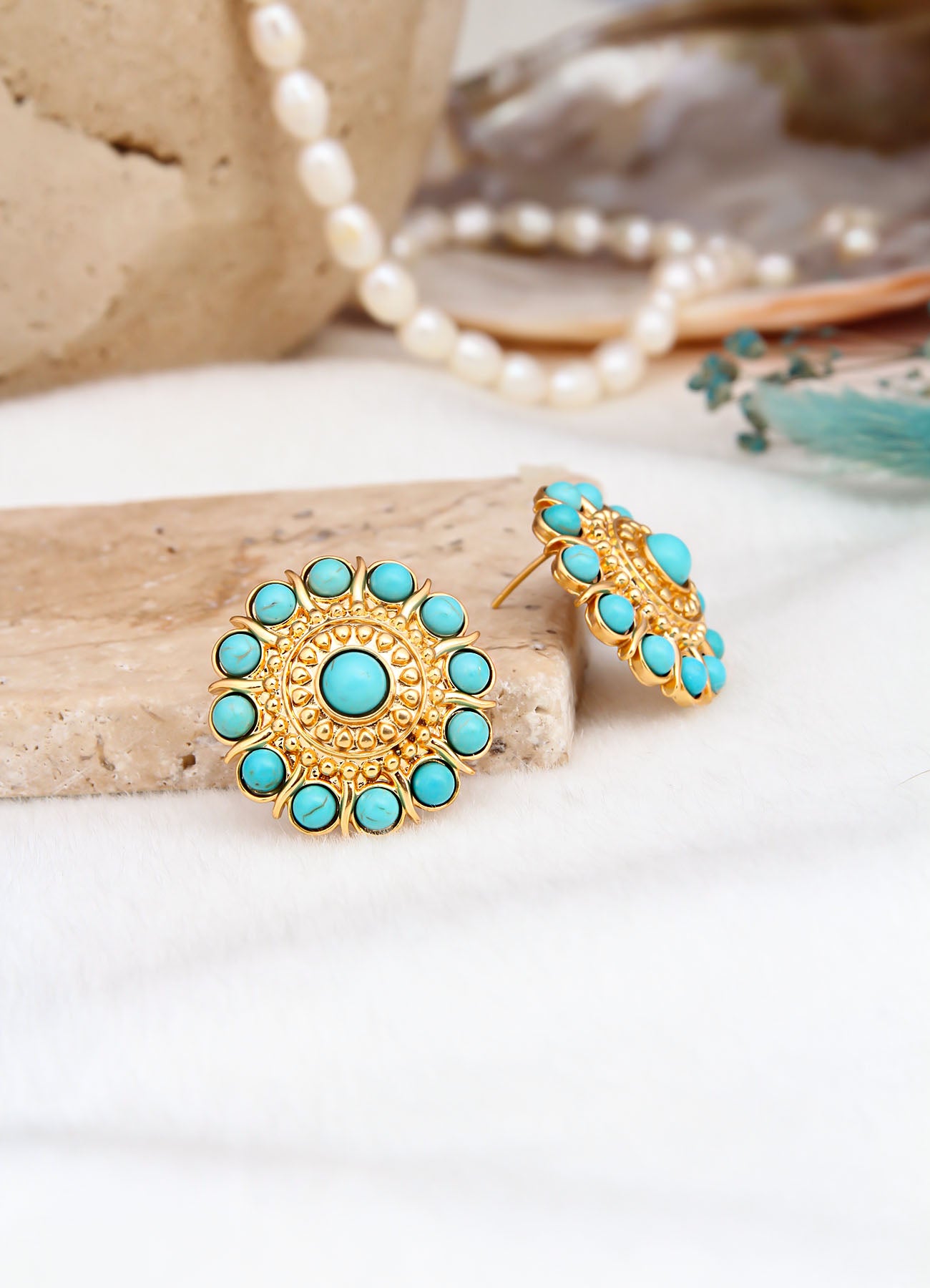 Turquoise Boucles d'oreilles