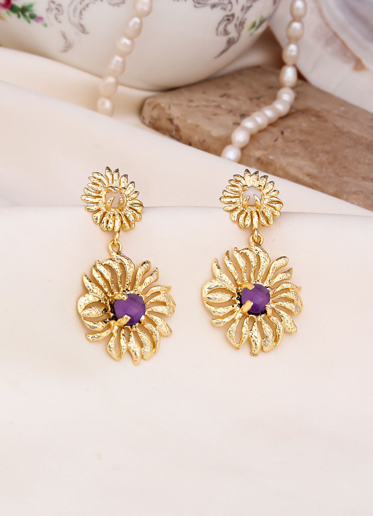 Amethyst Boucles d'oreilles