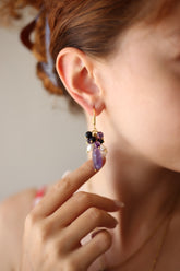 Amethyst Boucles d'oreilles