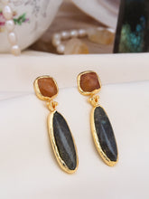 Labradorite & Citrine Boucle D'oreilles