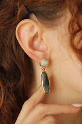 Moonstone & Labradorite Boucles d'oreilles