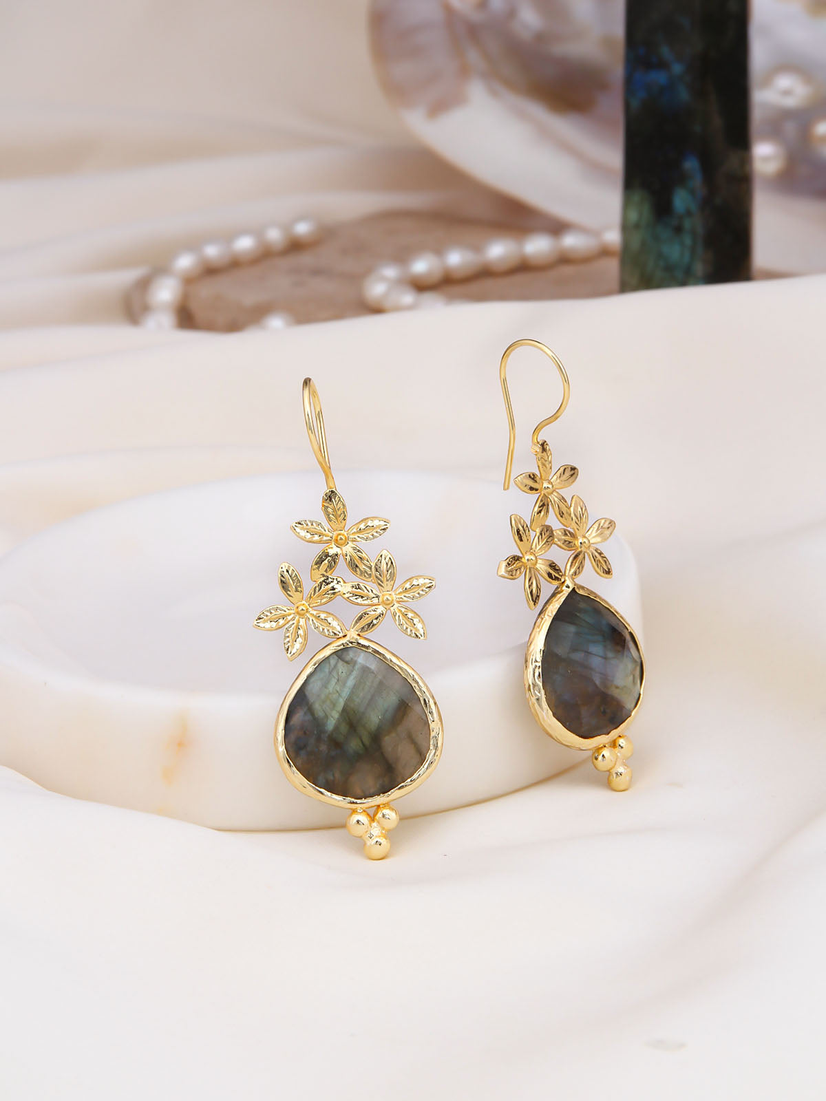Labradorite Earring