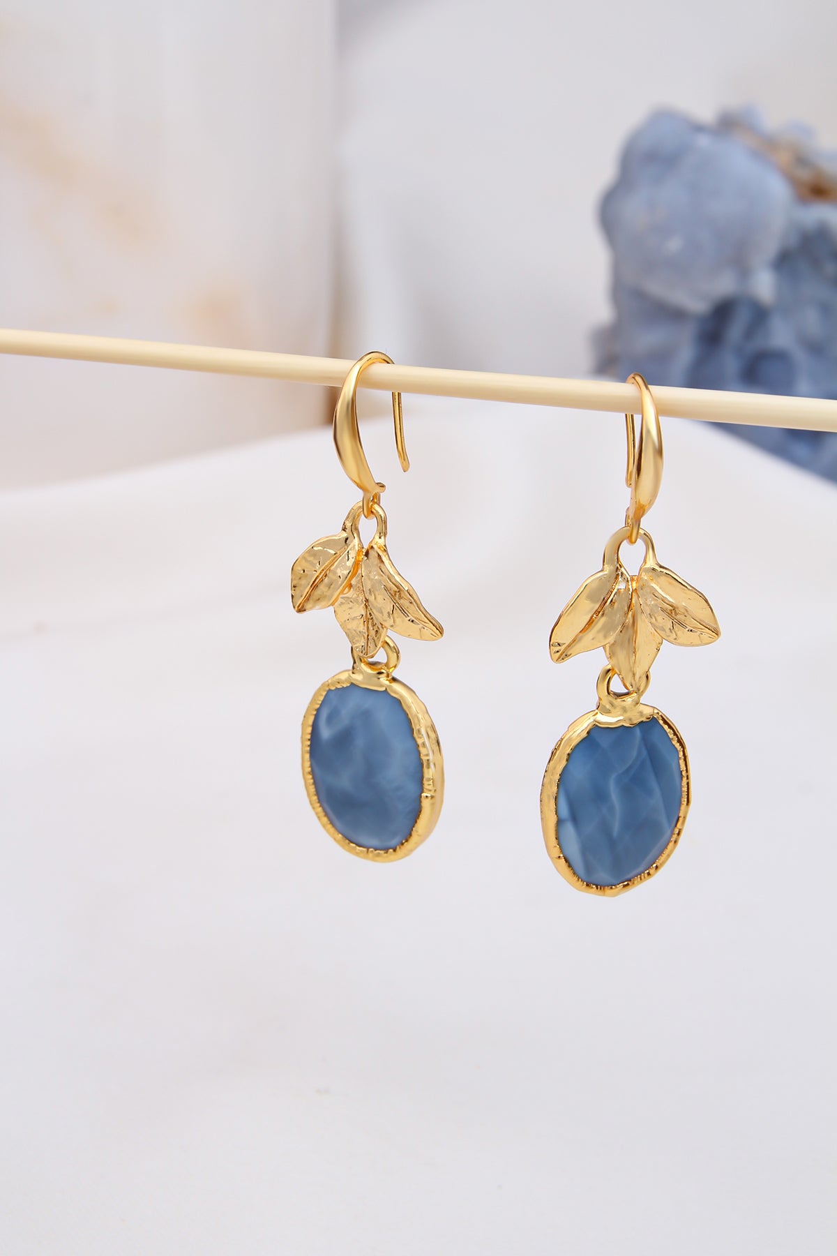 Blue Opal Earring