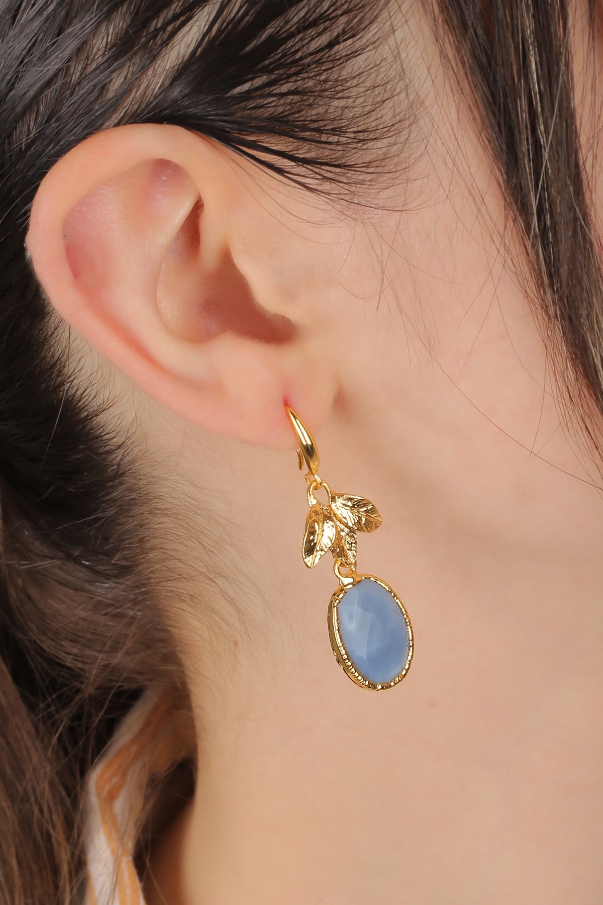 Blue Opal Earring