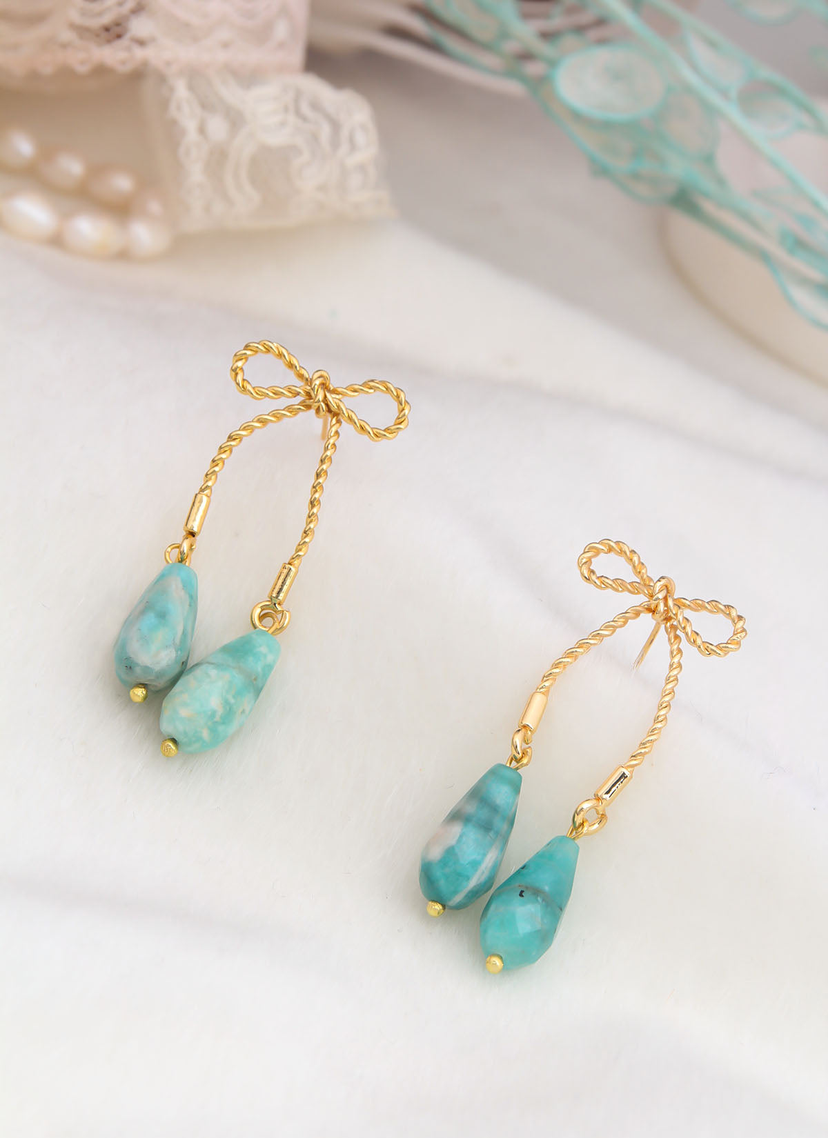 Amazonite Earring