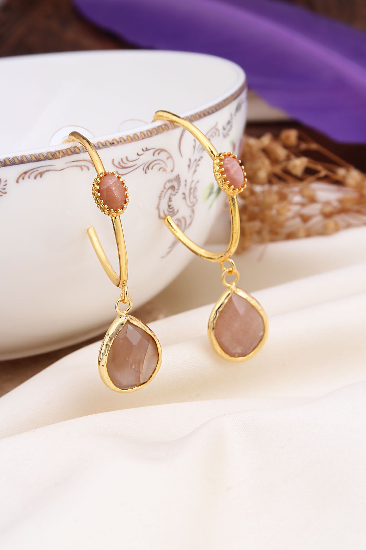 Sun Stone Earring