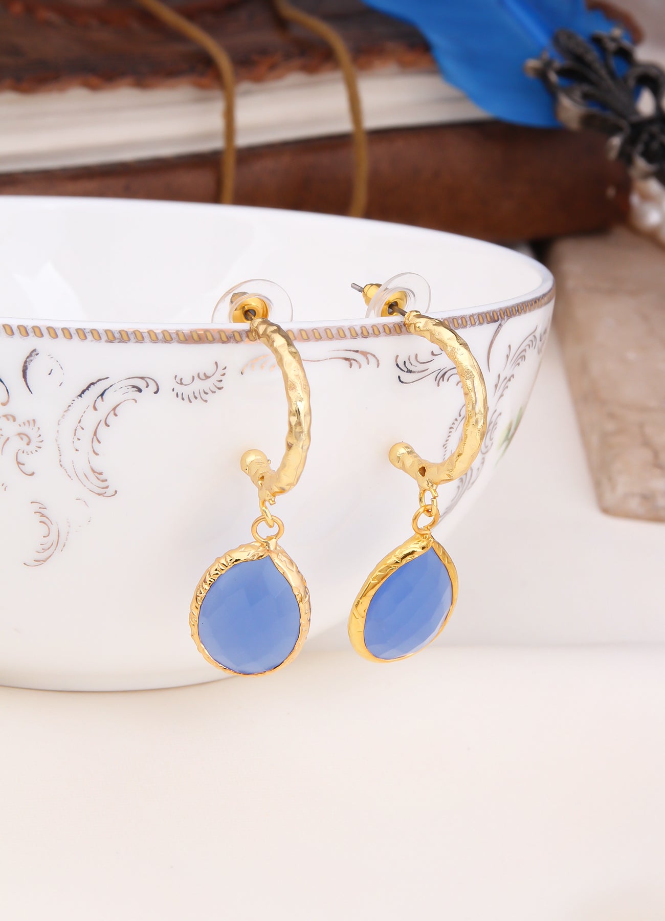 Blue Opal Earring