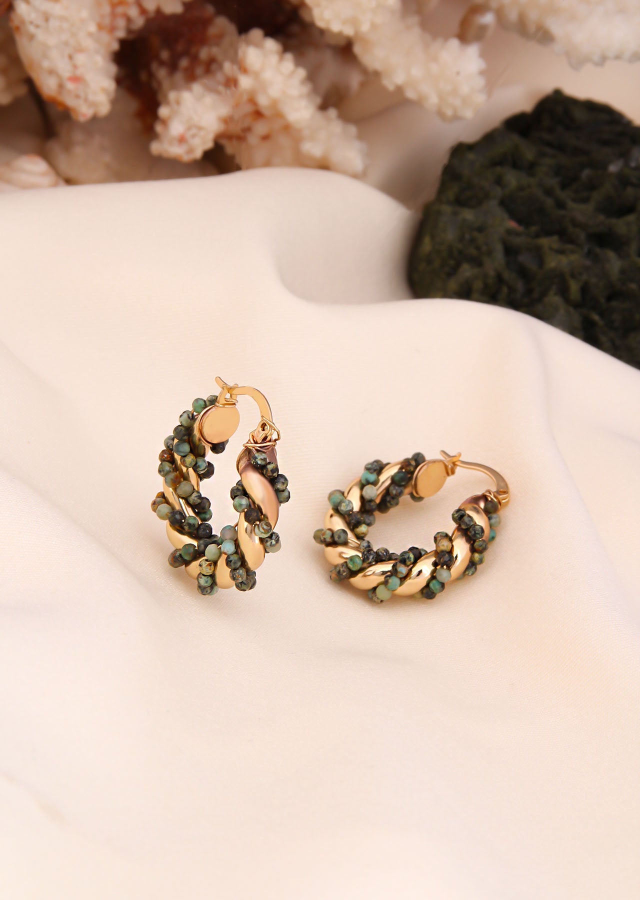 African Turquoise Earring
