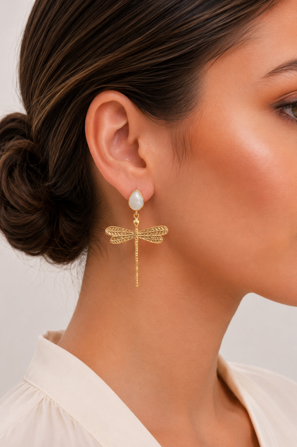 Moonstone Earring