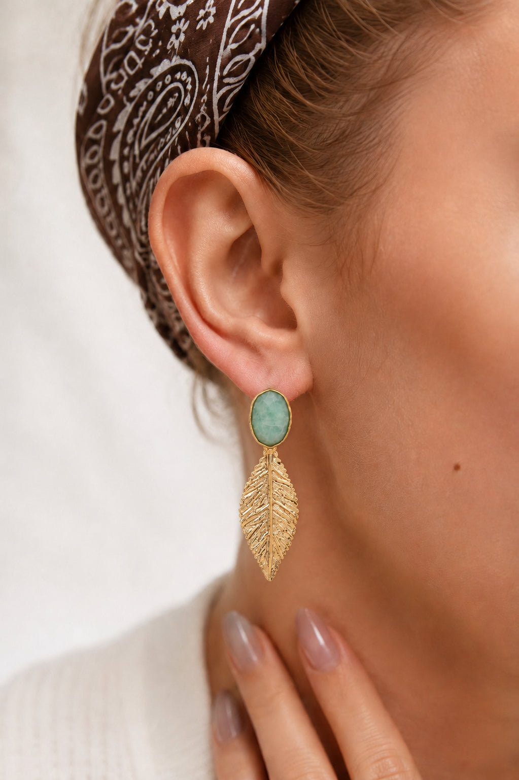 Amazonite Earring