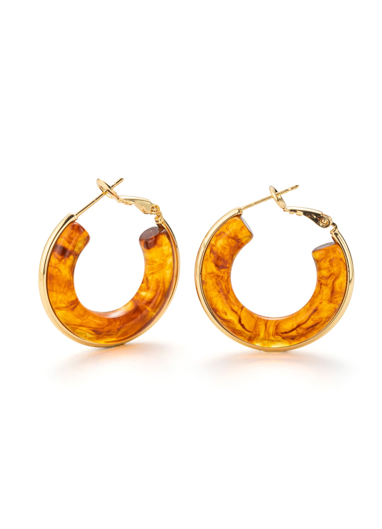 Tortoise Resin Earring
