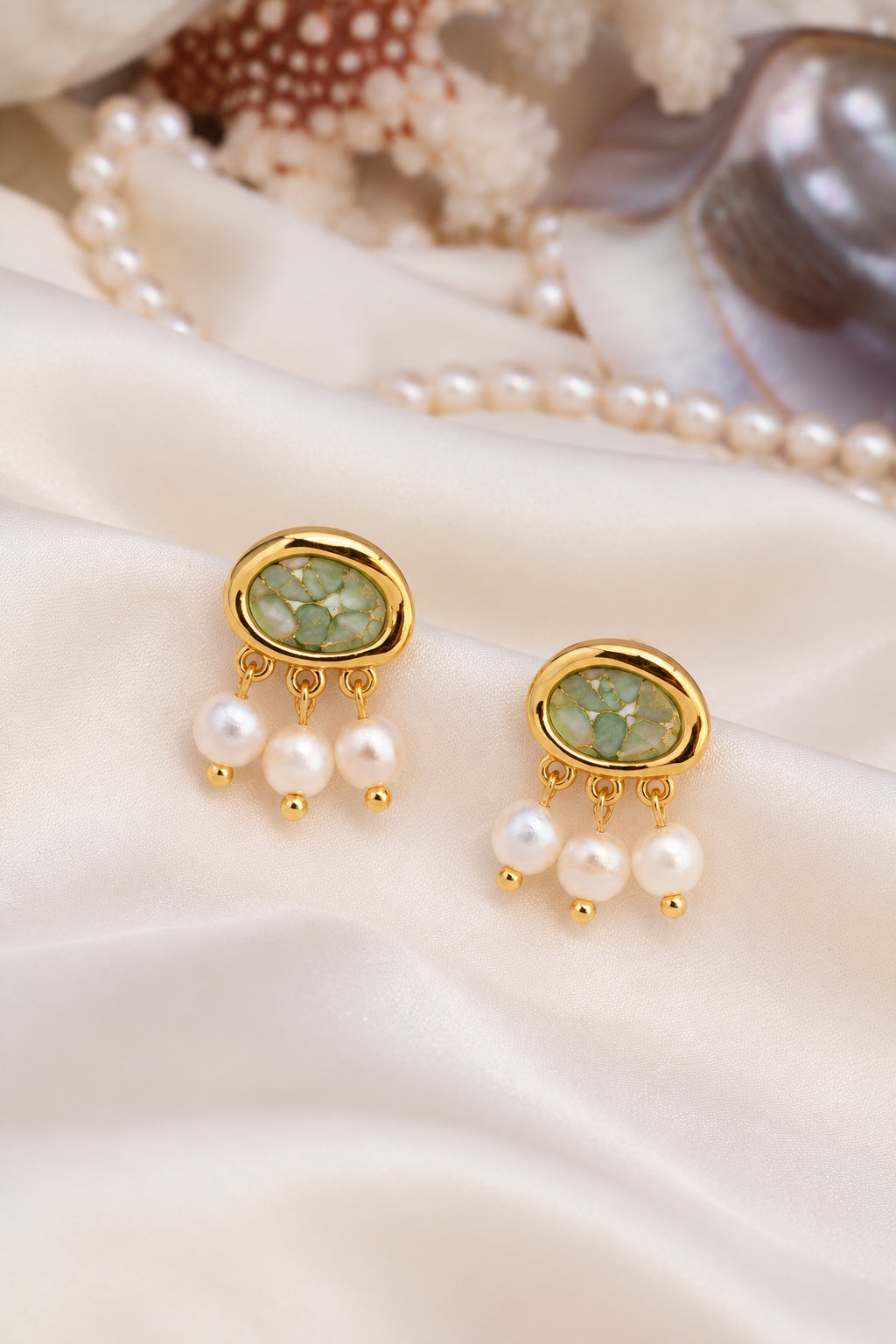 Zircon & Pearl Earring