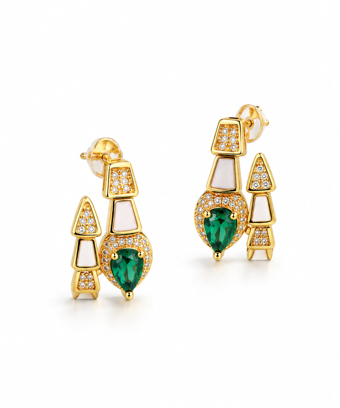 Zircon & Nacre Earring