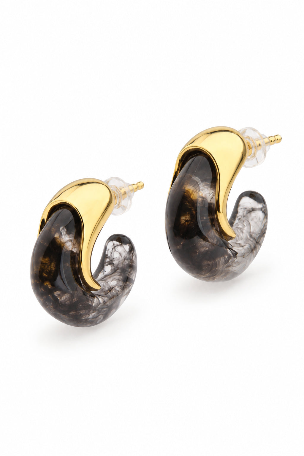 Black Resin Earring