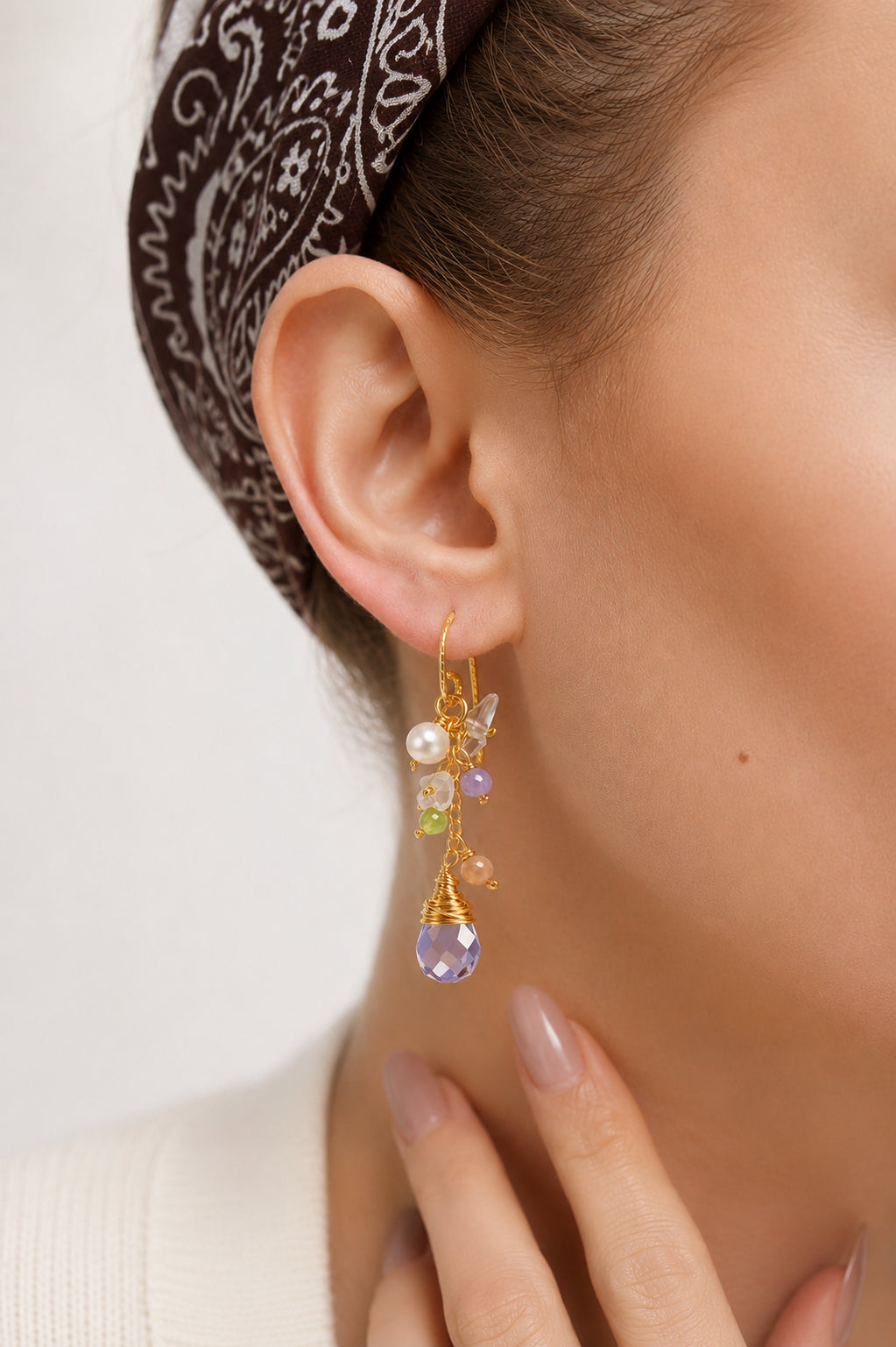 Pearl & Crystal Earring