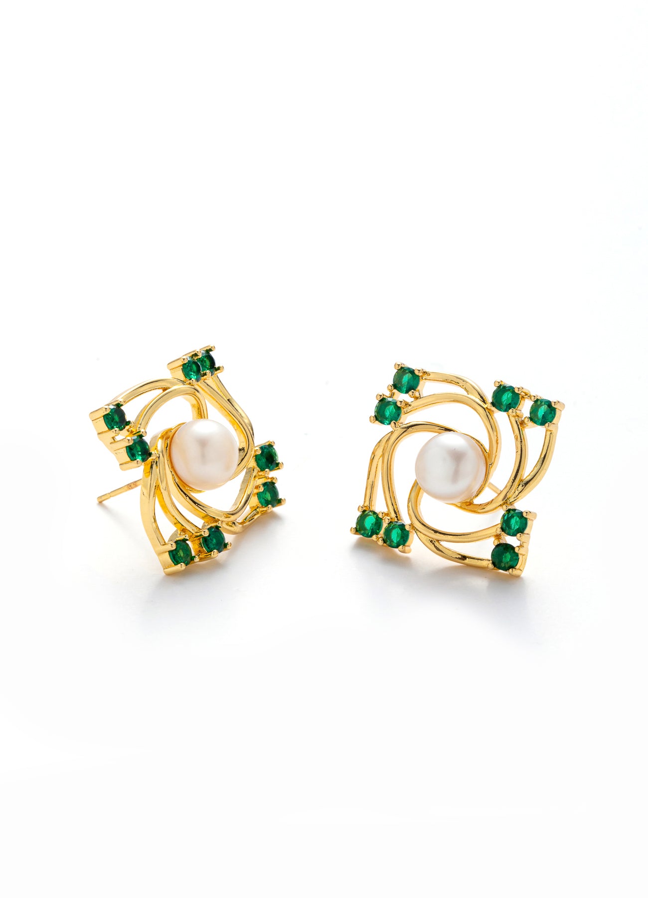 Pearl & Zircon Earring