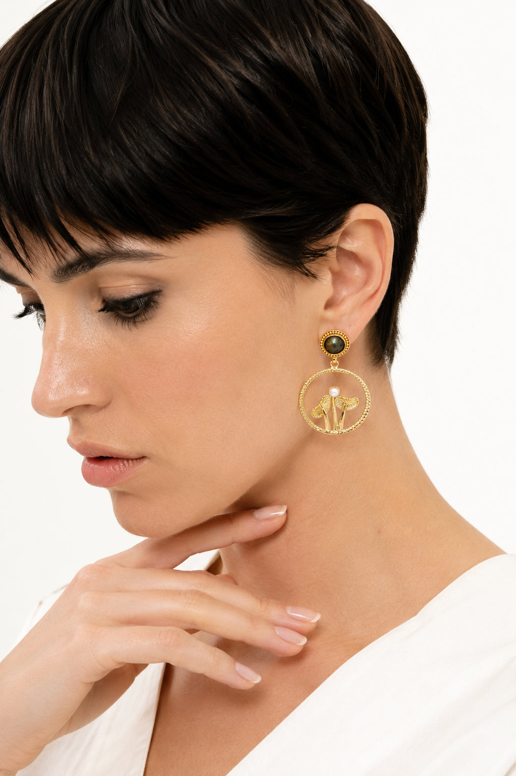 Labradorite Earring
