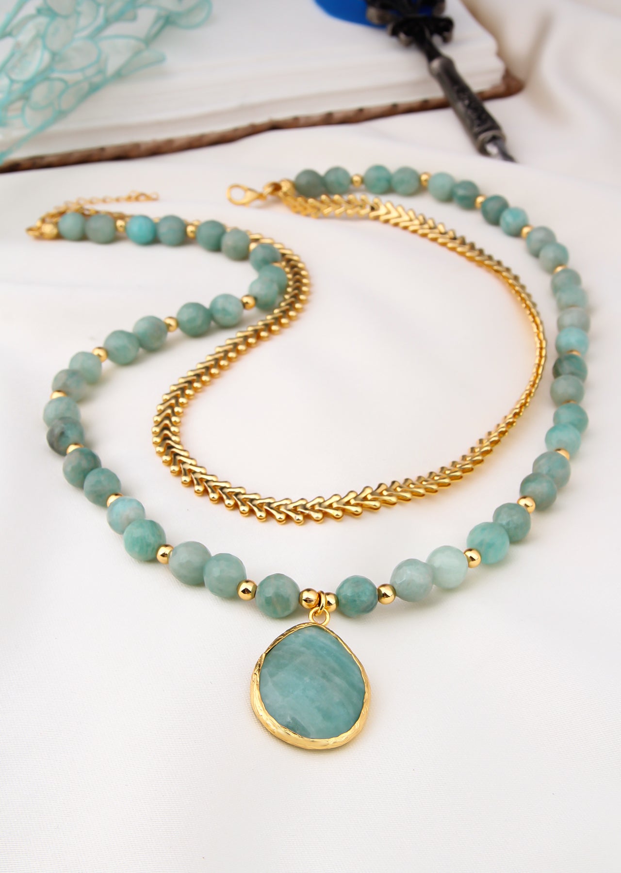 Amazonite Collier