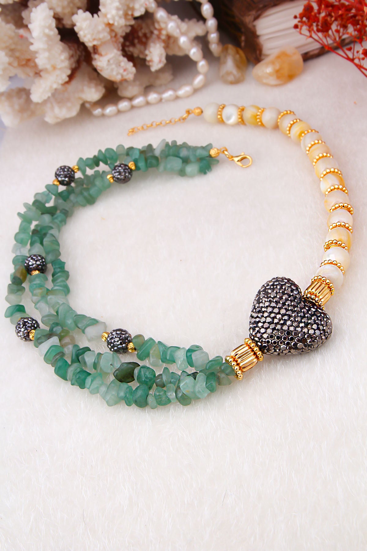 Jade & Nacre Collier