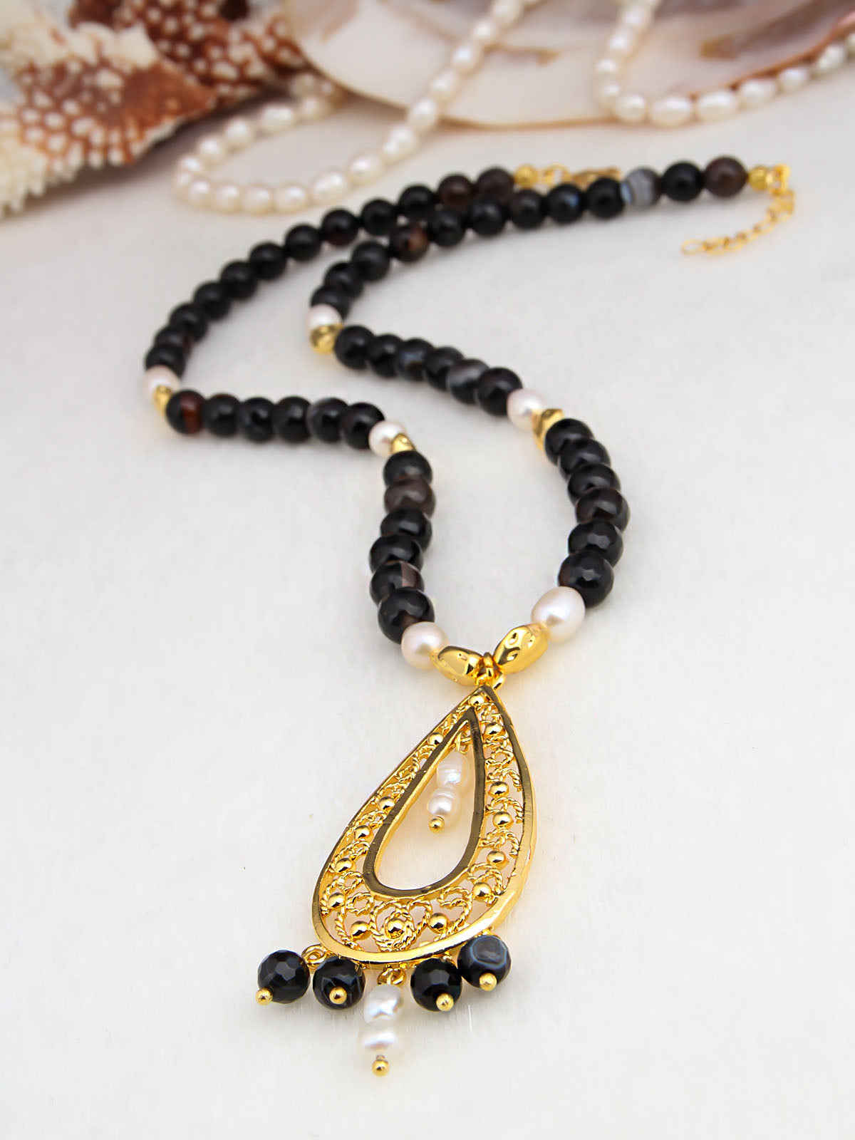 Onix & Pearl Collier
