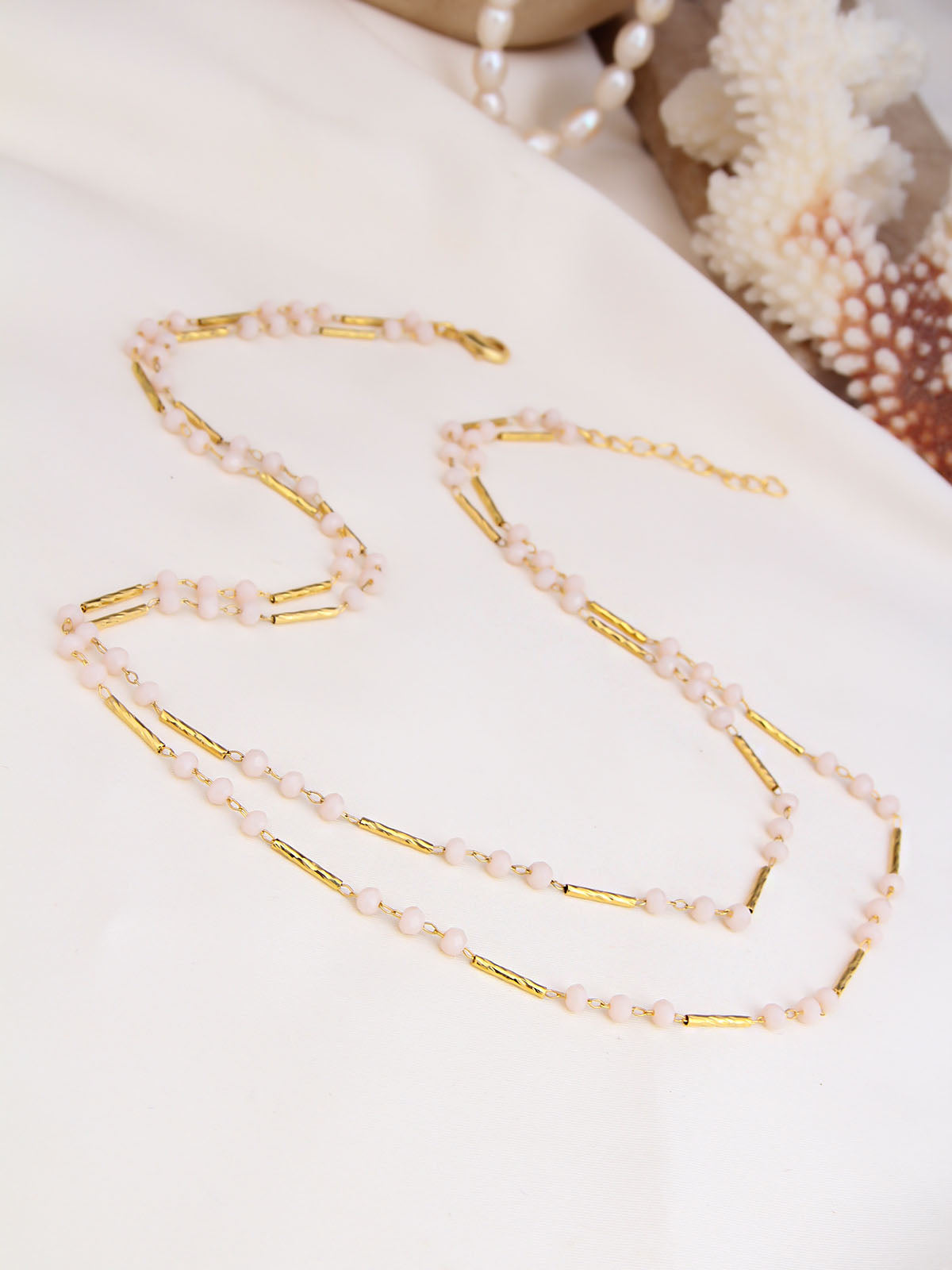 Pink Quartz Collier