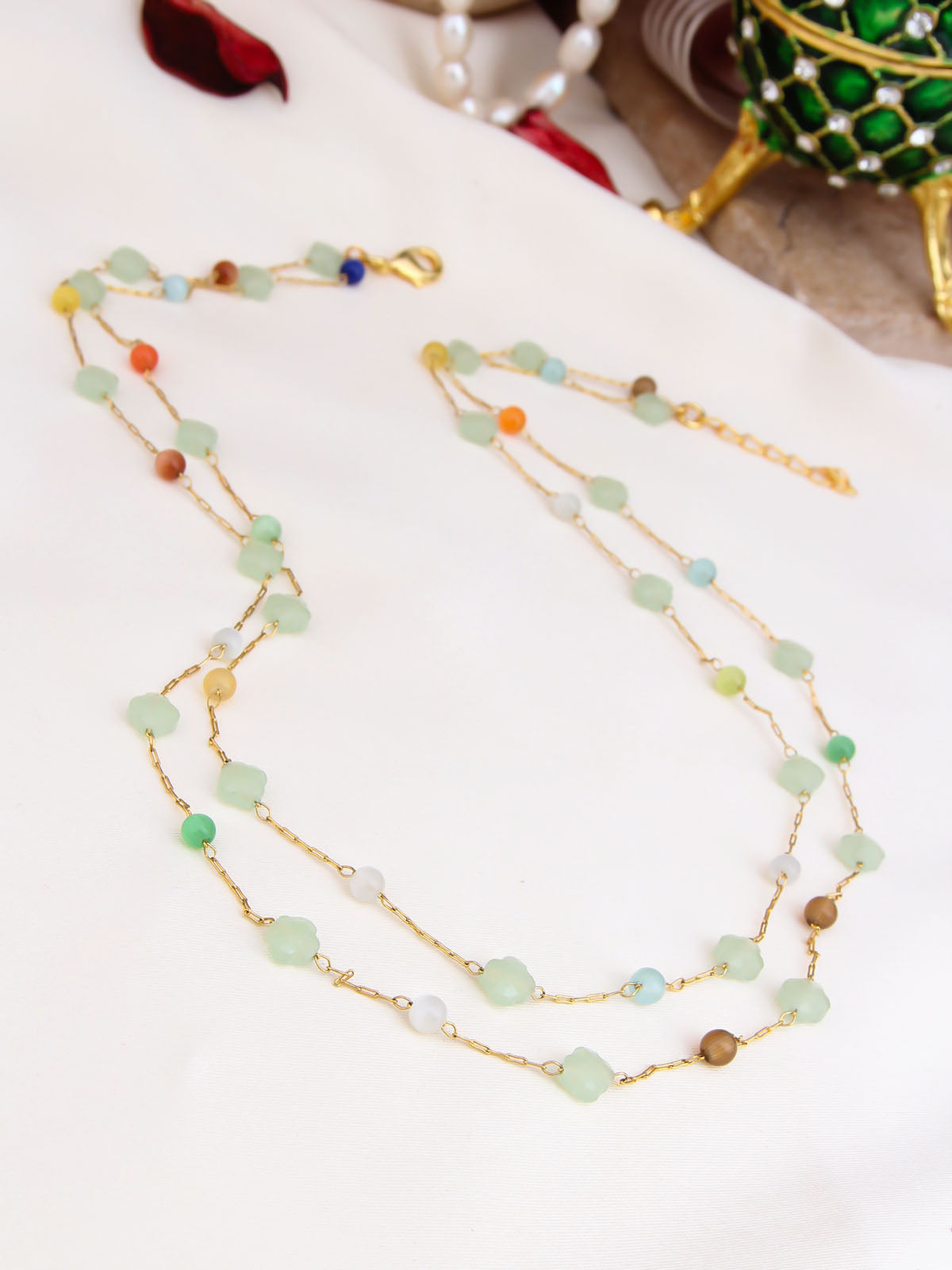 Natural Stone Collier