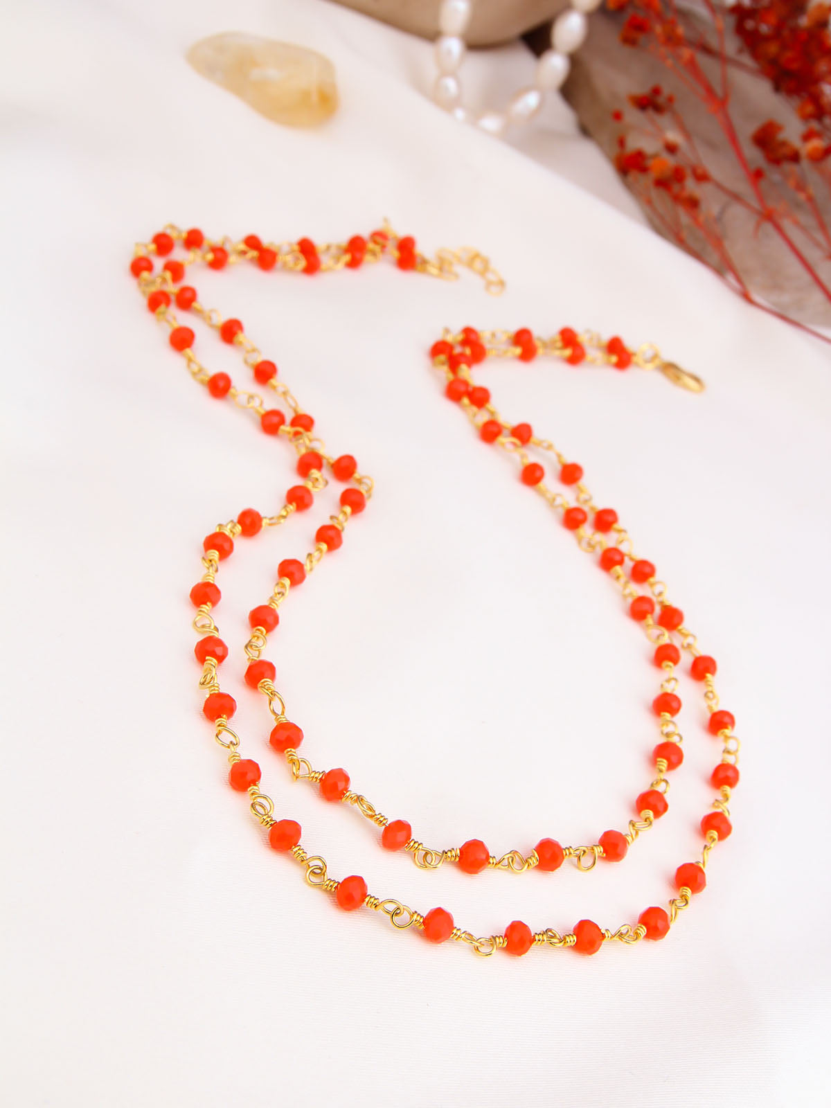 Natural Stone Collier