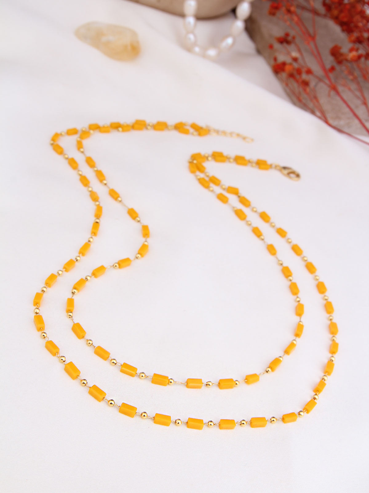 Natural Stone Collier