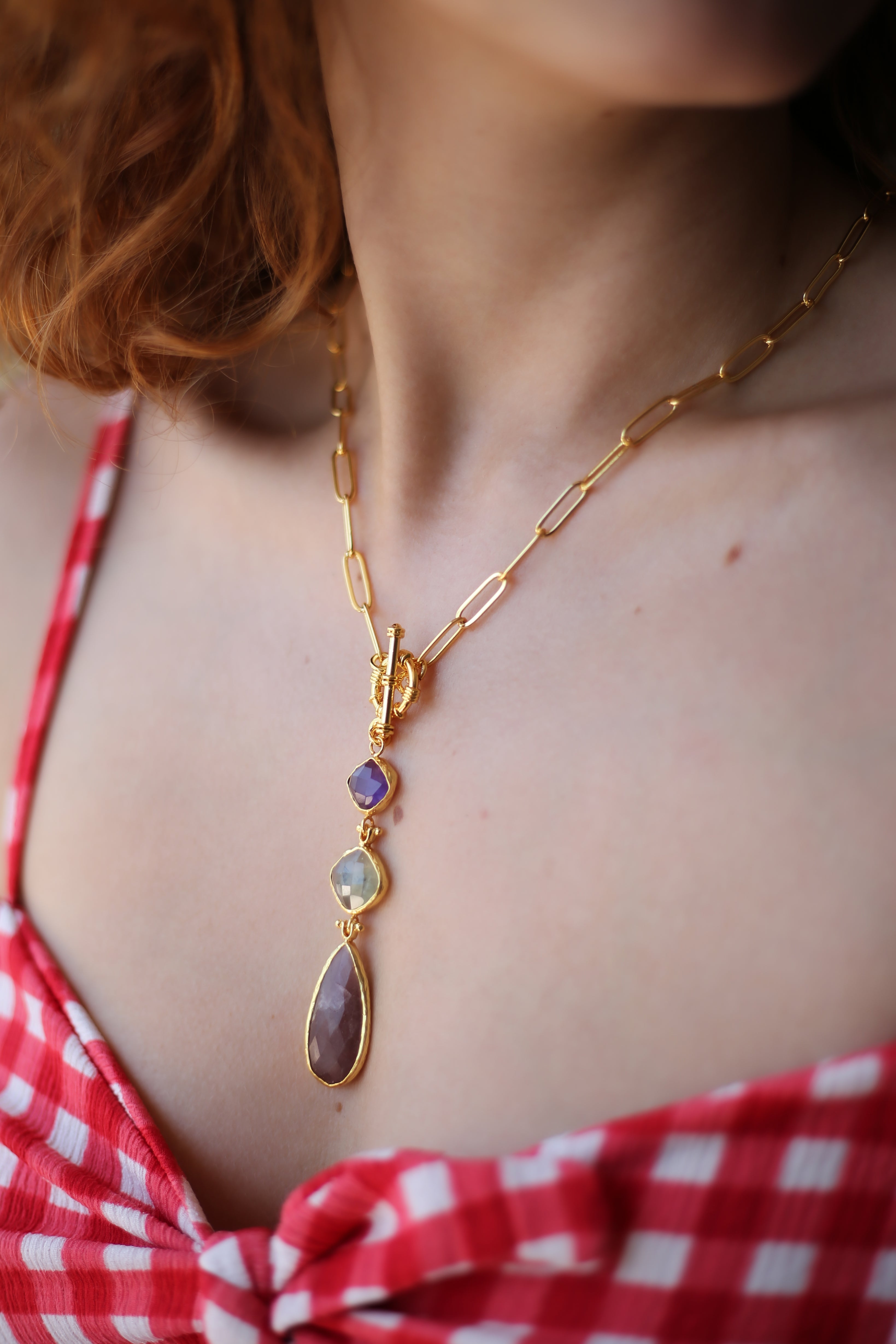 Strawberry Quartz Collier