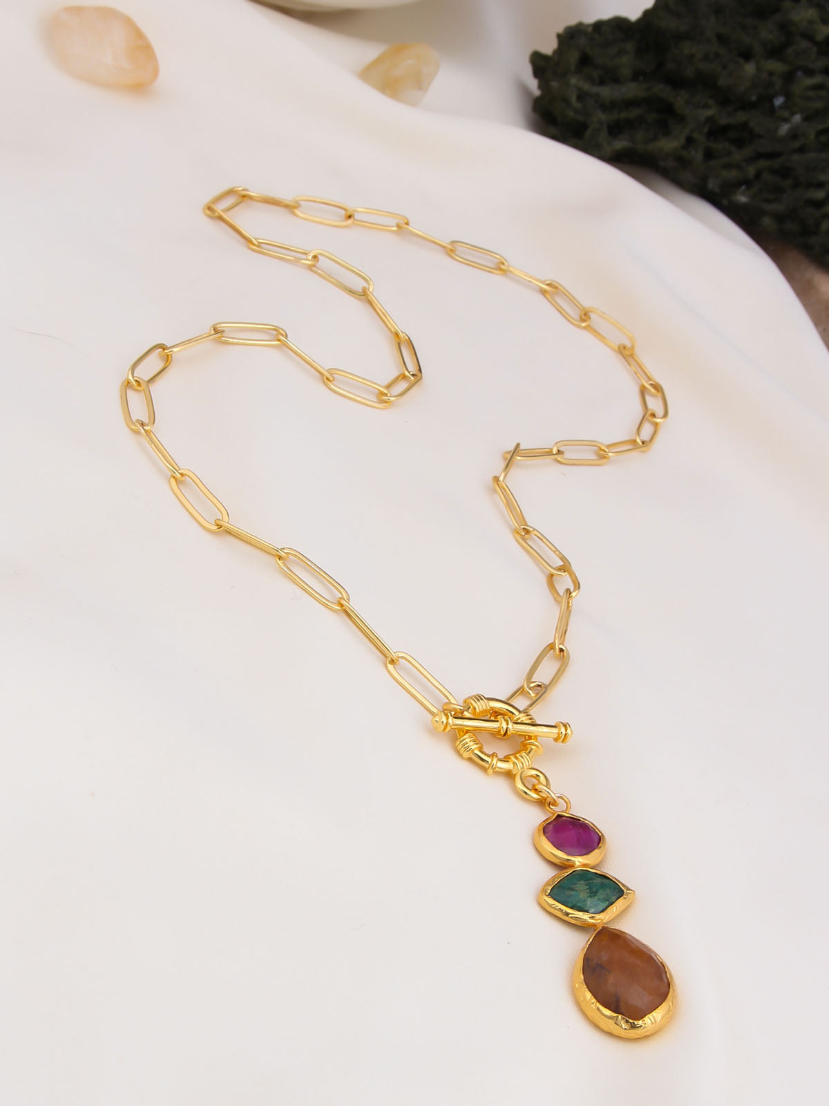 agate & citrine Necklace