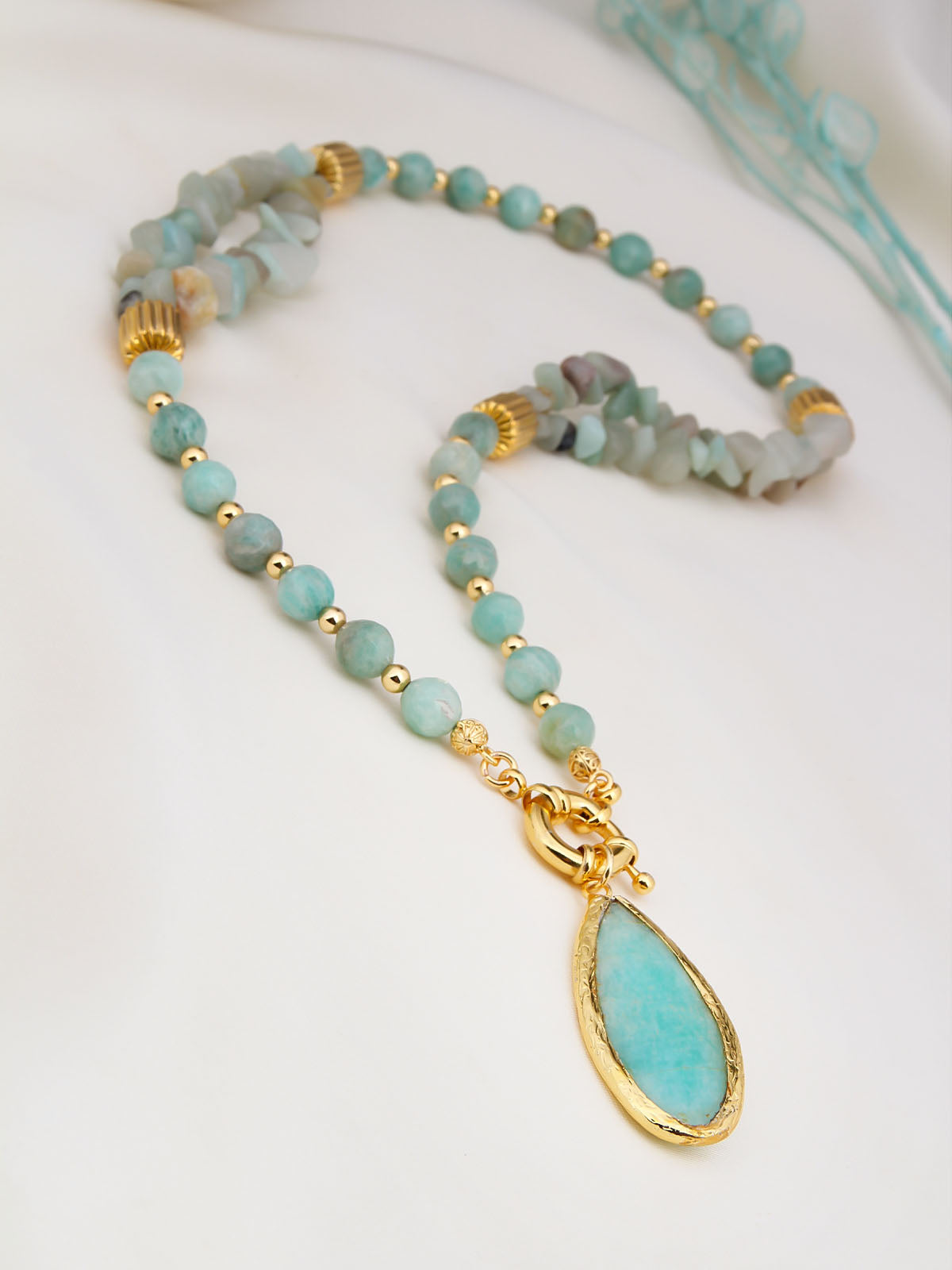 Amazonite Collier