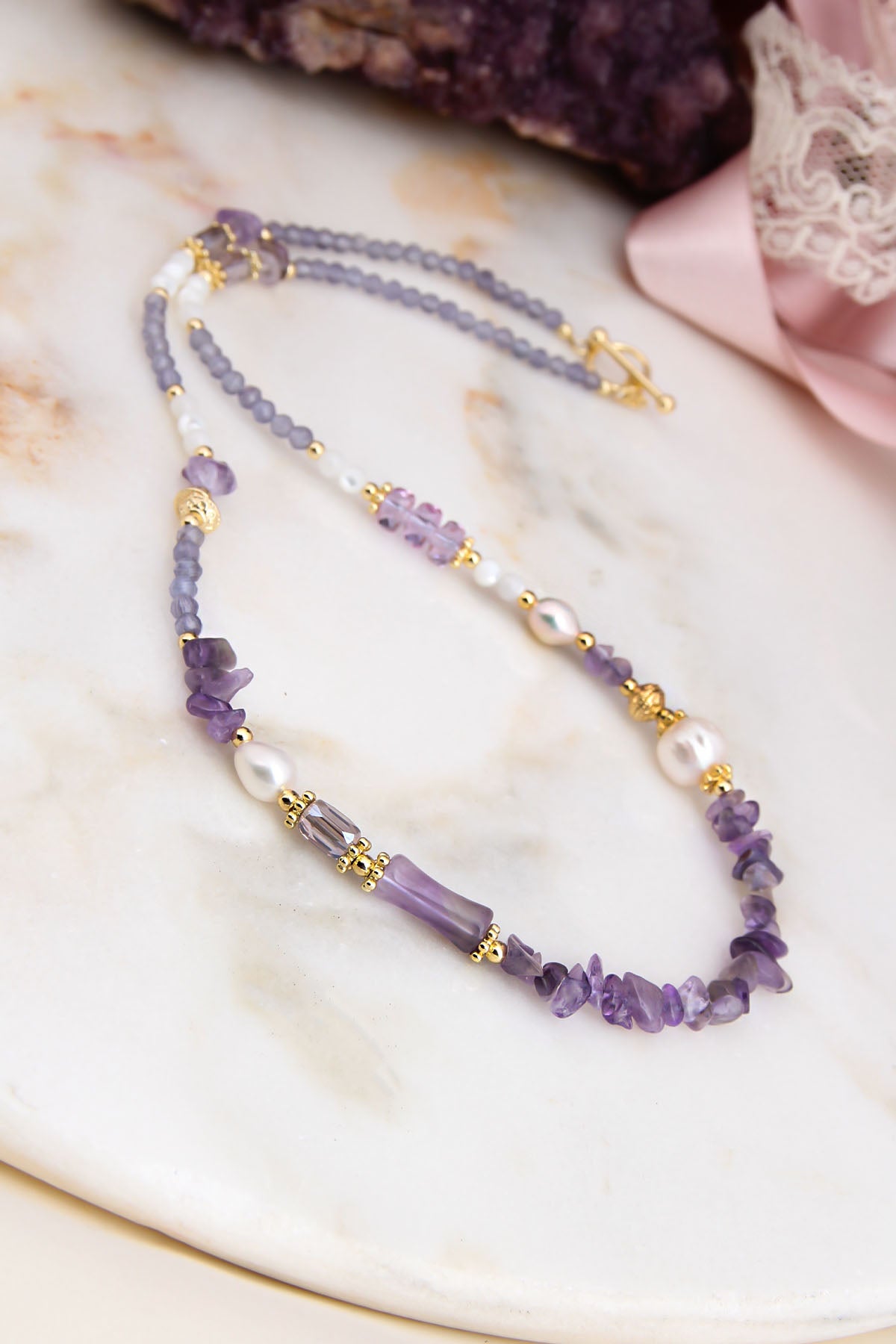 Strawberry Quartz Necklace