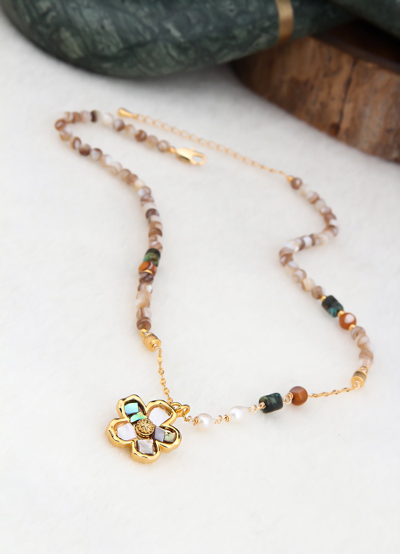 Pearl & Zircon Necklace