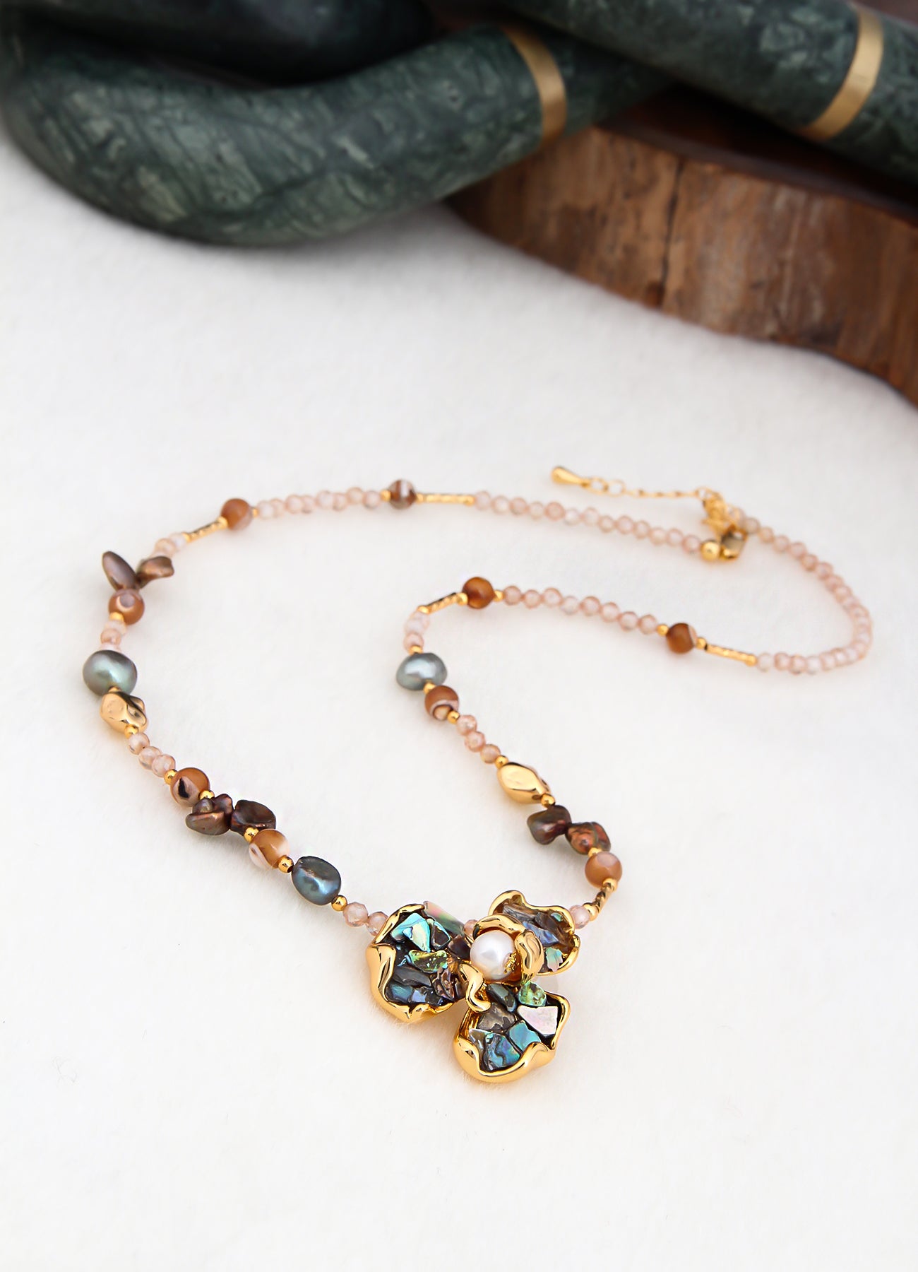Pearl & Zircon Necklace