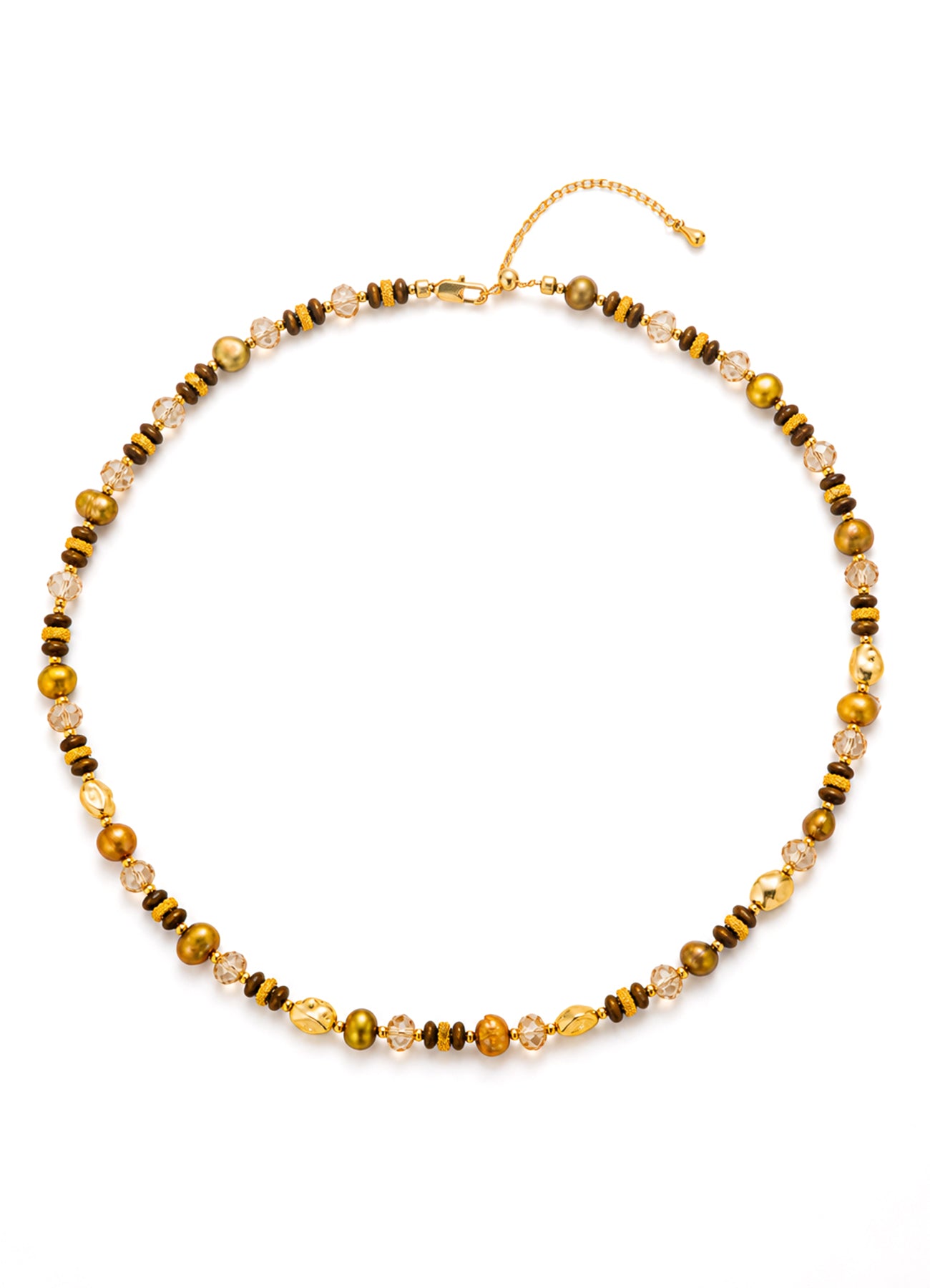 Tiger Eyes & Citrine Necklace