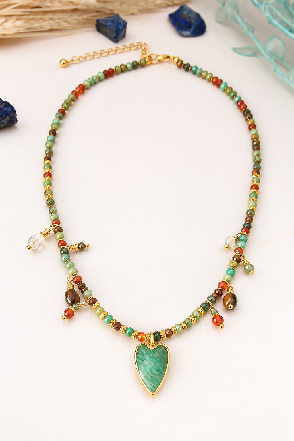Tiger Eyes & Tiger Eyes Necklace