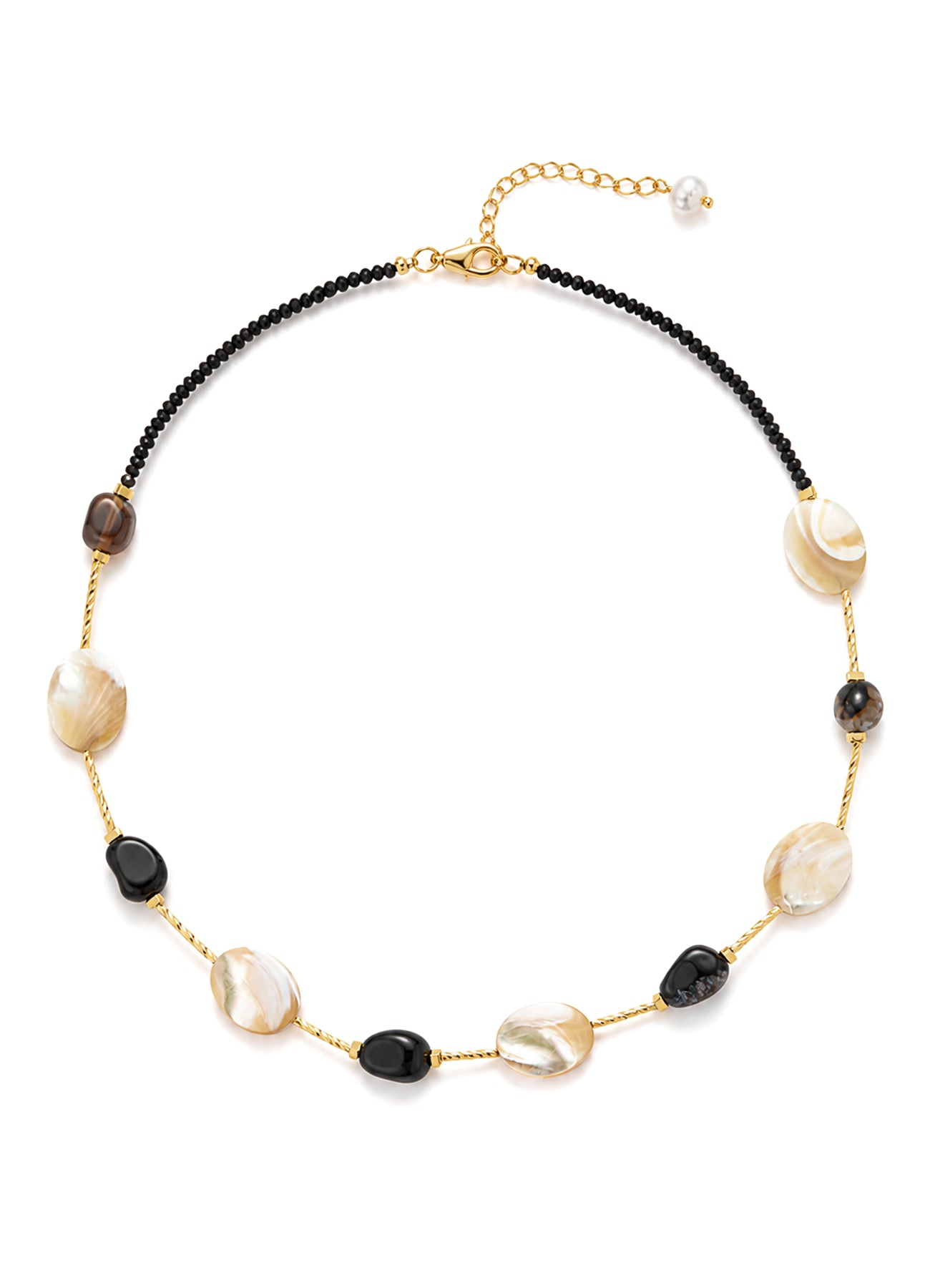 Nacre & Onix Necklace