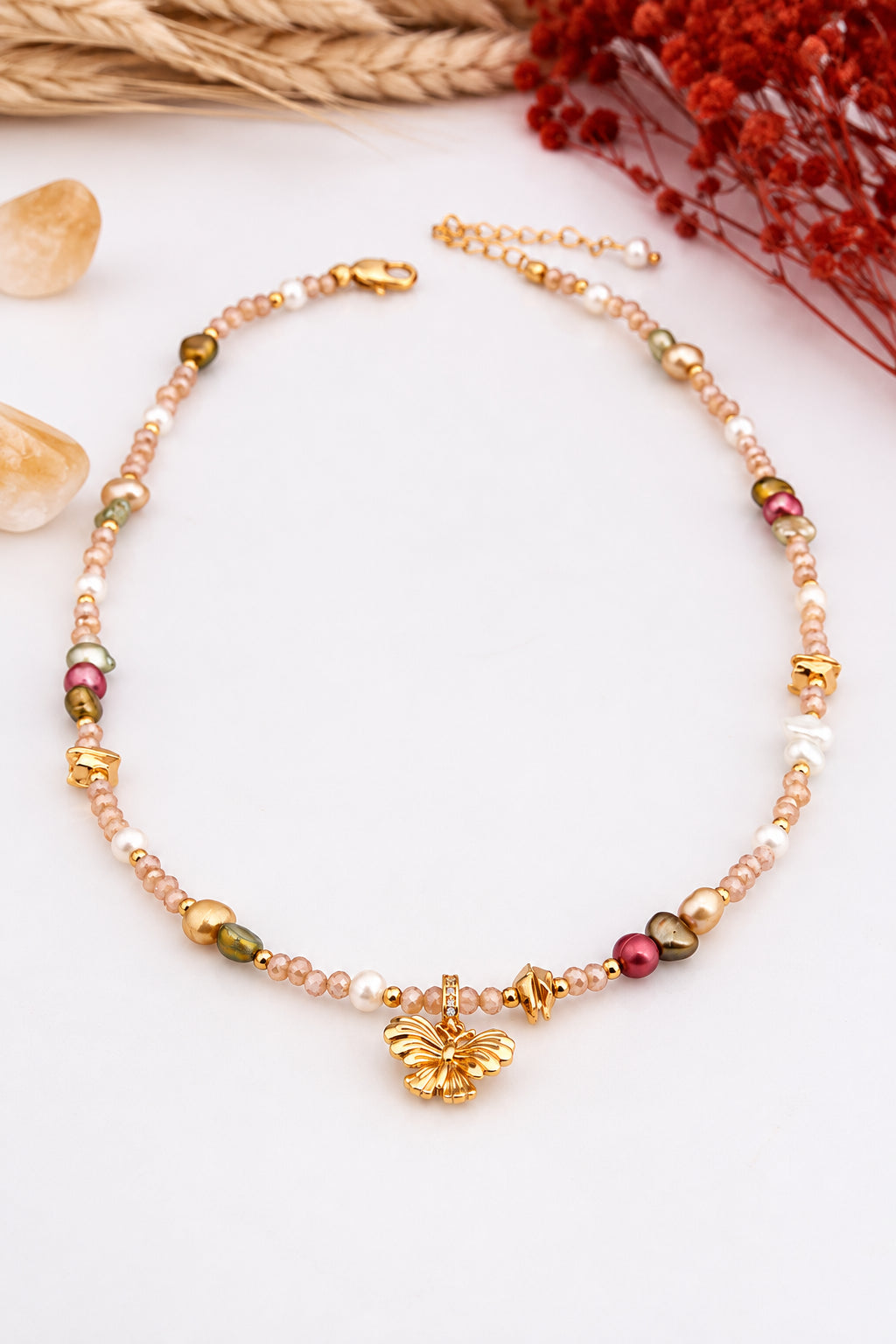 Pearl & Zircon Necklace