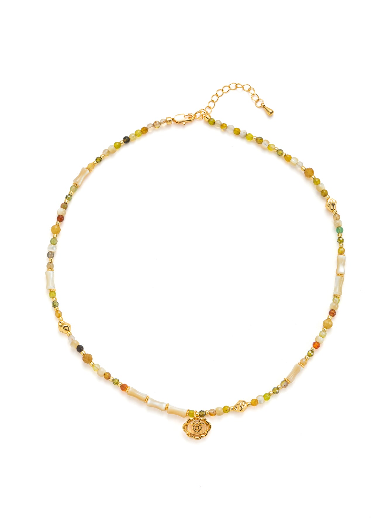 Nacre & Crystal Necklace